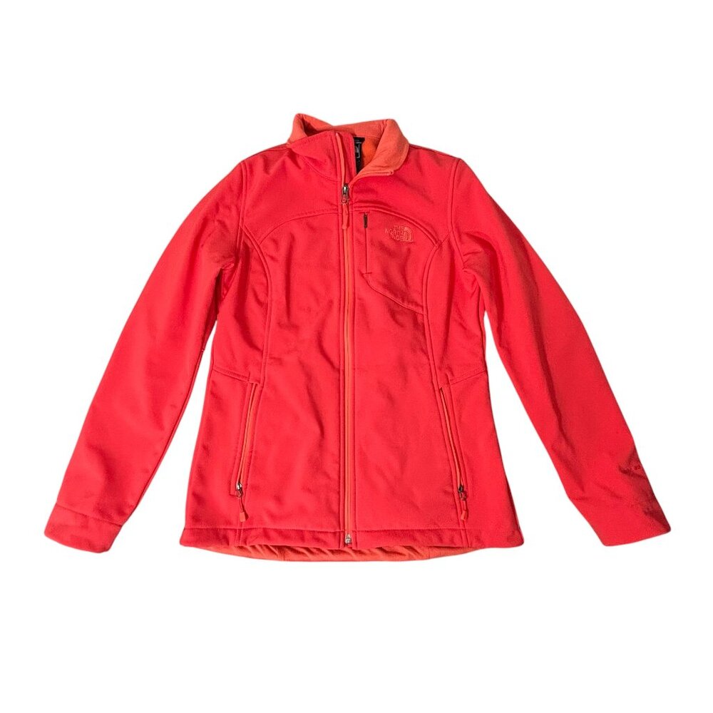 The North Face Coral Pink Soft Shell Jacket Full Zip Apex Bionic Size Medium